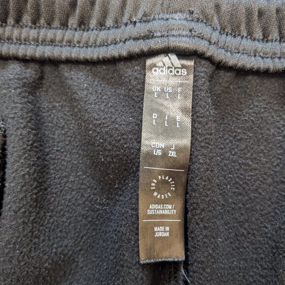 Adidas Pants Mens L Black Aeroready Joggers Athletic Tapered Stretch - Picture 7 of 12